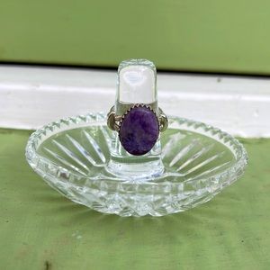 Vintage Sterling Silver Sugilite Ring Jay King Mine Desert Rose Trading